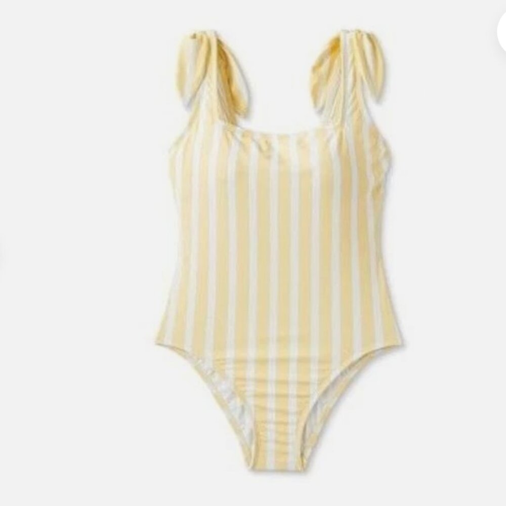 NWOT Kona Sol One Piece Striped Bathing Suit - Med
